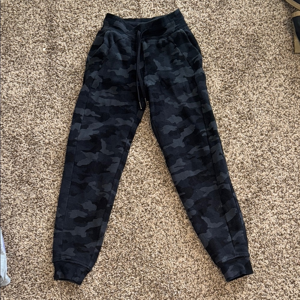 Lululemon Athletica Black and Gray Joggers